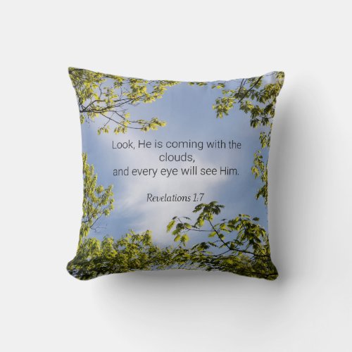 Scripture Revelations 17 Throw Pillow