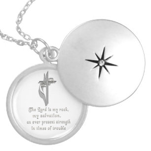 Scripture Silver Plated Necklace