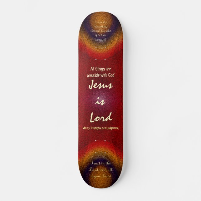 Scripture Skateboard (Front)