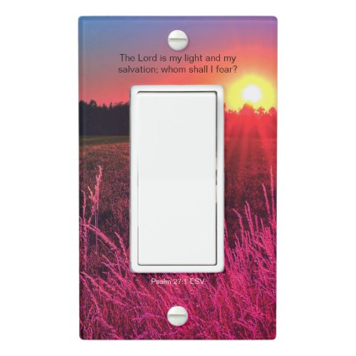 Scripture Sun Light Switch Cover