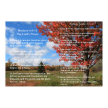 Scripture Template, Psalm 23, The Lord's Prayer