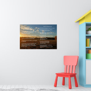 Scripture Template,  Psalm 23, The Lord's Prayer Poster