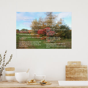 Scripture Template,  Psalm 23, The Lord's Prayer Poster