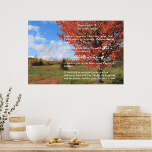 Scripture Template,  The Lord's Prayer Poster