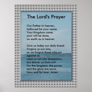 Scripture Template - The Lord's Prayer Poster