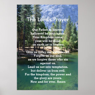 Scripture Template - The Lord's Prayer Poster