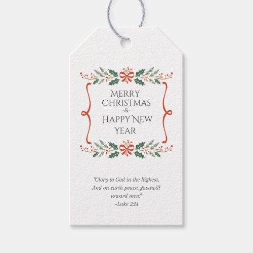Scripture_themed Christmas Gift Tags