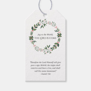 Scripture-themed Christmas Gift Tags
