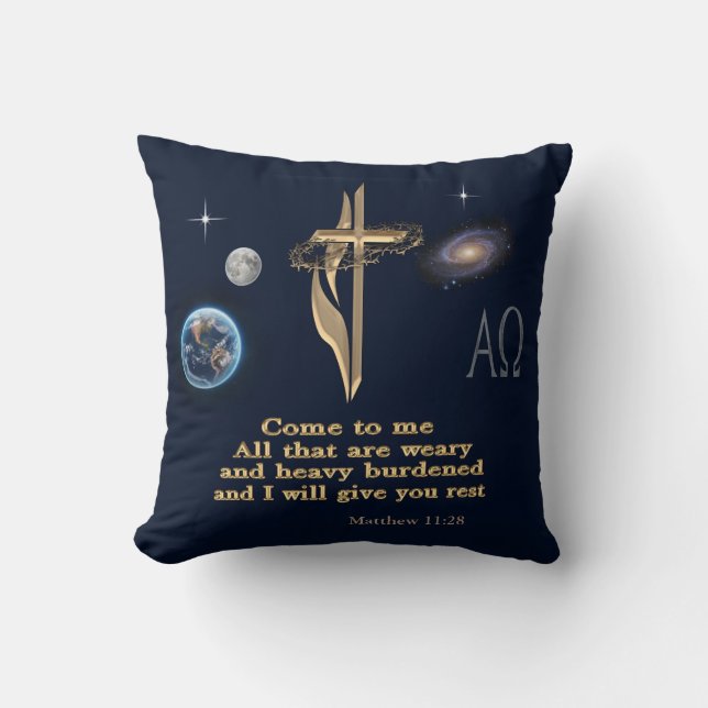 Scripture Throw Pillow (Front)