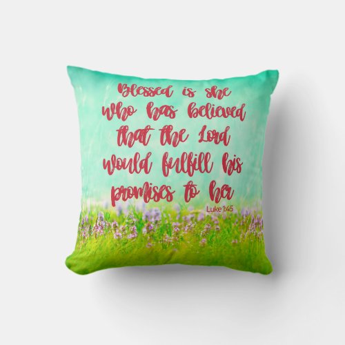 Scripture Throw Pillow