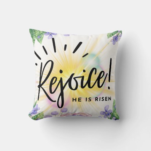Scripture Throw Pillow Easter