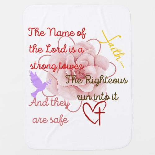 scripture verse Baby Blanket