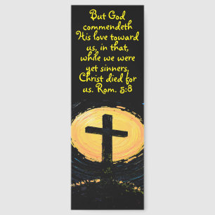 Scripture Verse with Cross Bookmark