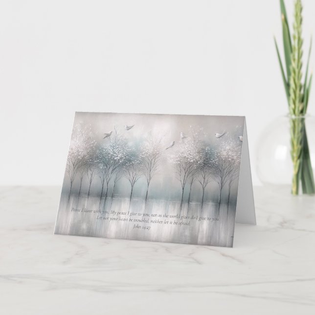 Scripture Verses, Encouragement Thank you Card (Front)