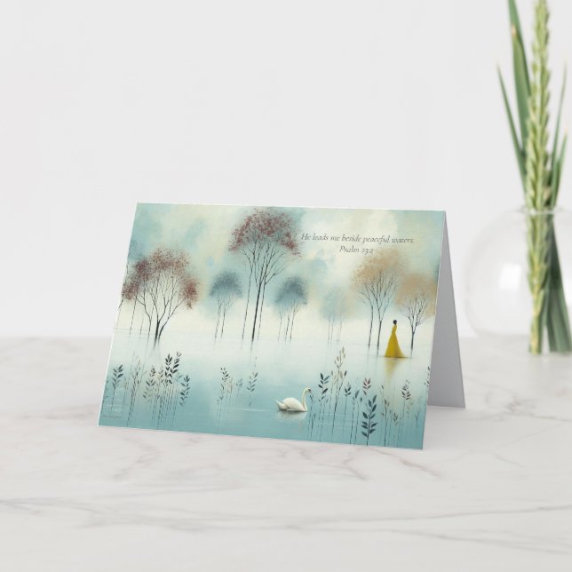 Scripture Verses, Encouragement Thank you Card (Front)