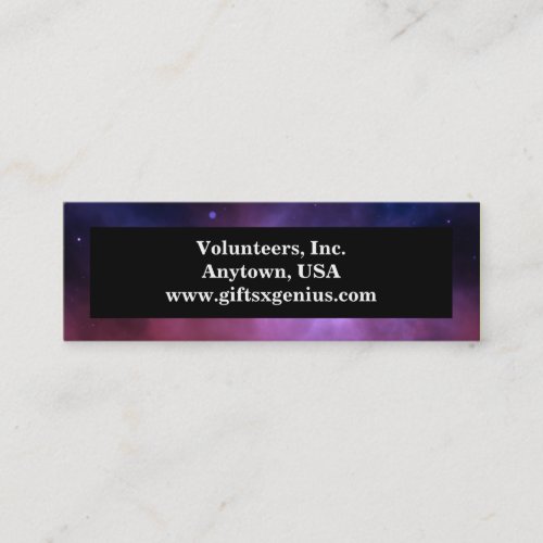 Scripture Volunteer Appreciation Gift Mini Business Card