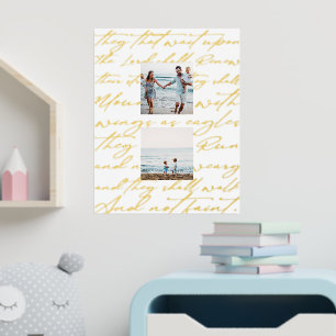 Scripture Wait Upon the Lord Two Photo Foil Prints