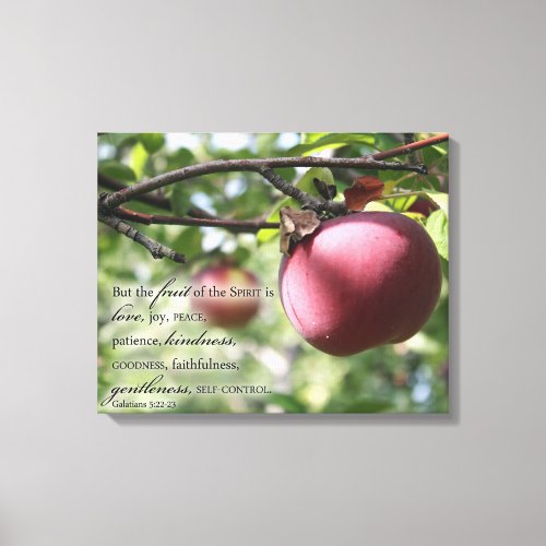 Scripture Wall Art Apple with Fruit of the Spirit