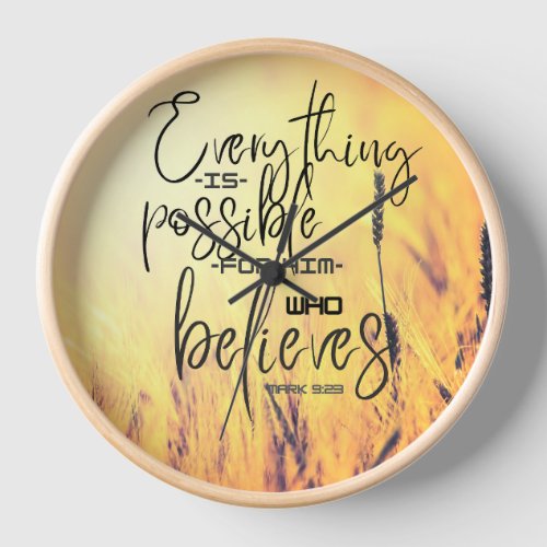 Scripture Wall Clock