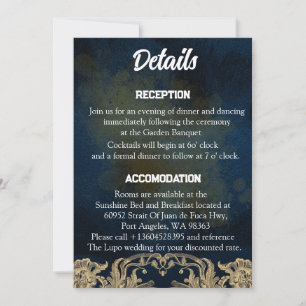 Scripture Wedding Details Card