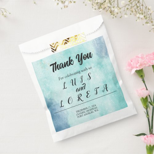 Scripture Wedding Favor Bags I have Found Green