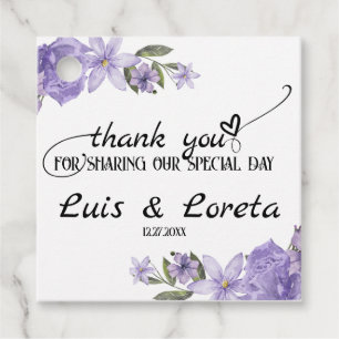 Scripture Wedding Favor Tag