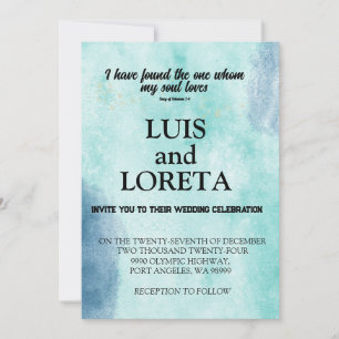 Scripture Wedding Invitation Card I Have Found Gre