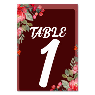 Scripture Wedding Seating Table Number