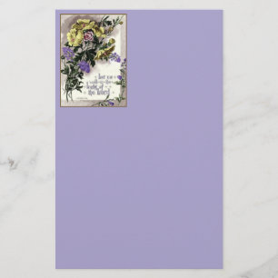 Scripture With Flowers Stationery