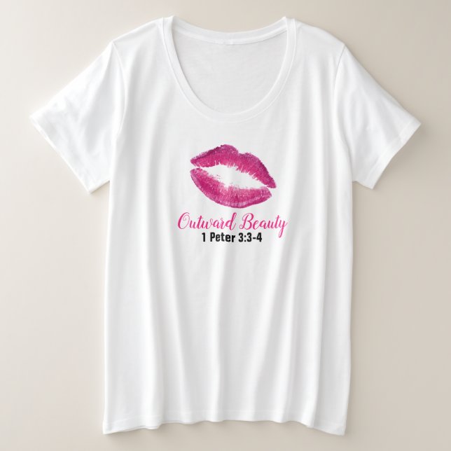 Scripture  -  Women's Plus-Size Basic T-Shirt (Design Front)