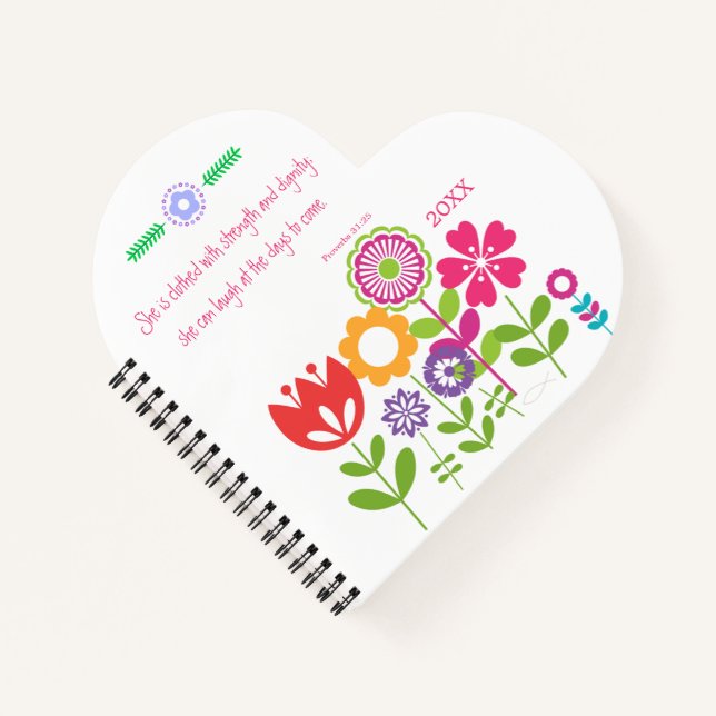 Scripture Young Girls | Proverbs 31 Christian Notebook (Front)