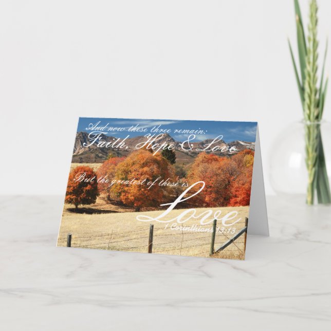 Scriptured Utah Landscape Greeting Card (Front)
