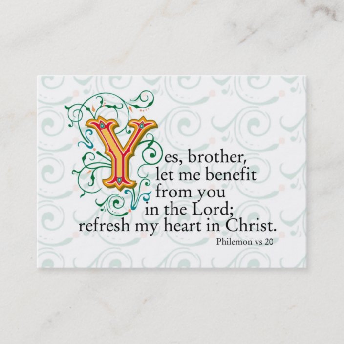 Scriptures From Bible Business Card