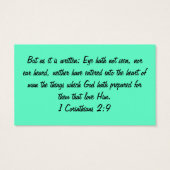 Scriptures Made Fun: 1 Corinthians 2:9 (Back)