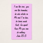 Scriptures Made Fun: John 15:5 (Back)