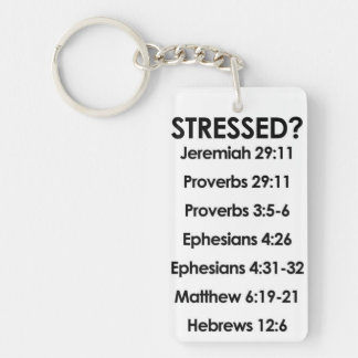 Scriptures Rectangle (single-sided) Keychain
