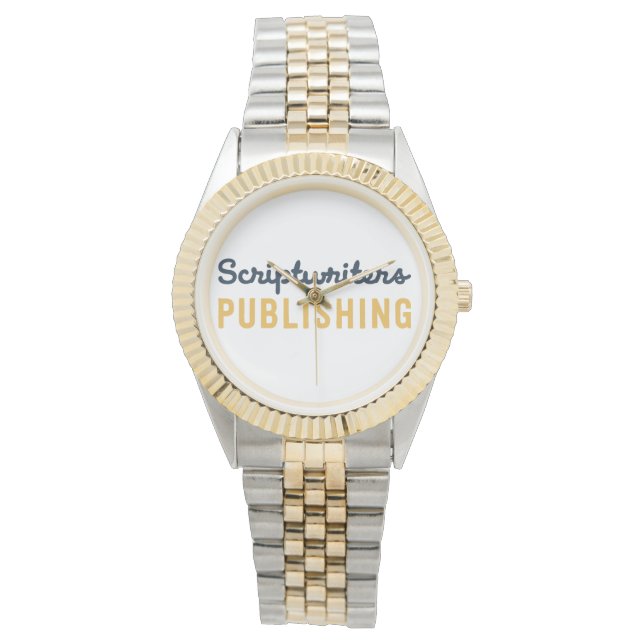 Scriptwriters Publishing Dark Blue/Yellow Watch (Front)