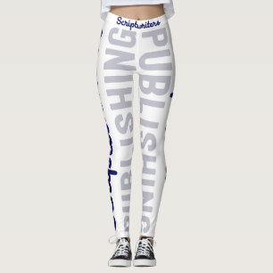 Scriptwriters Publishing Navy Blue/Gray Leggings