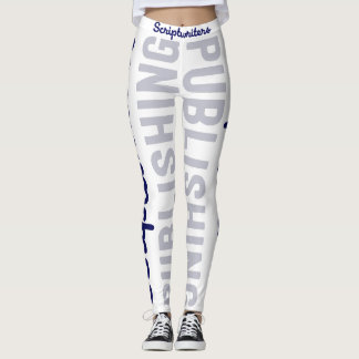 Scriptwriters Publishing Navy Blue/Gray Leggings