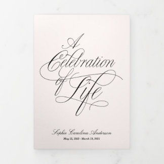 Scripty Celebration of Life Program
