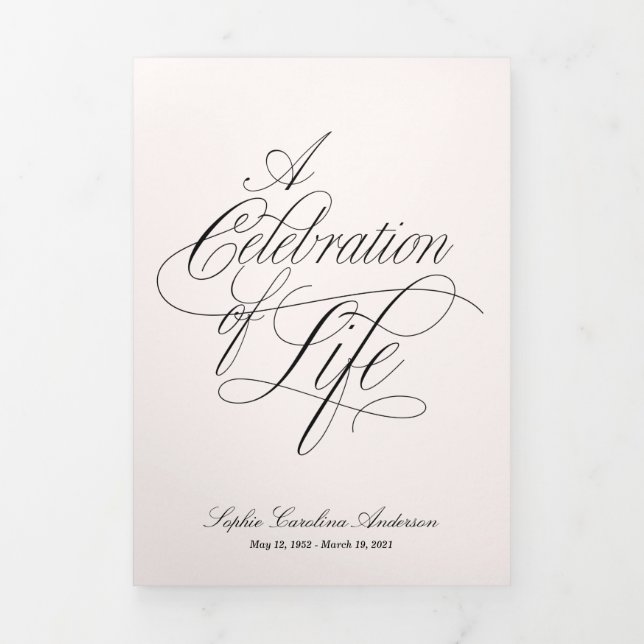 Scripty Celebration of Life Program (Cover)