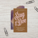 Scripty Stag &amp; Doe Ticket at Zazzle