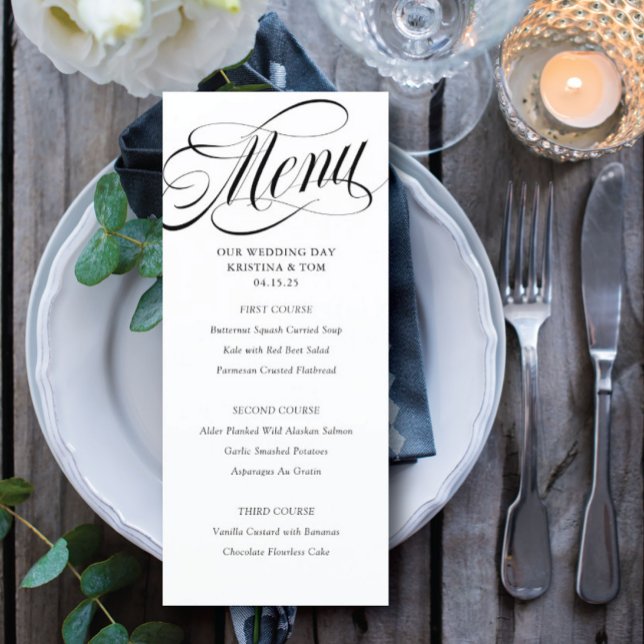 Scripty Wedding Day Menu (Creator Uploaded)