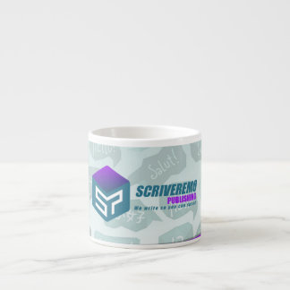 Scriveremo logo and background espresso cup