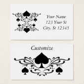 Scroll Black Spades Tattoo Style Thunder_Cove (Front & Back)