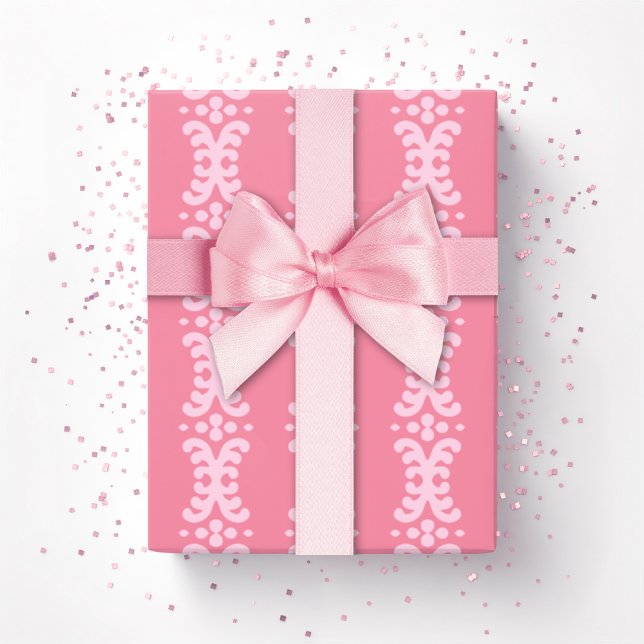 Scroll Dot in Pink Wrapping Paper (Creator Uploaded)
