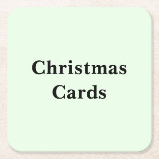 Scroll Down To See These Photo Christmas Cards Square Paper Coaster