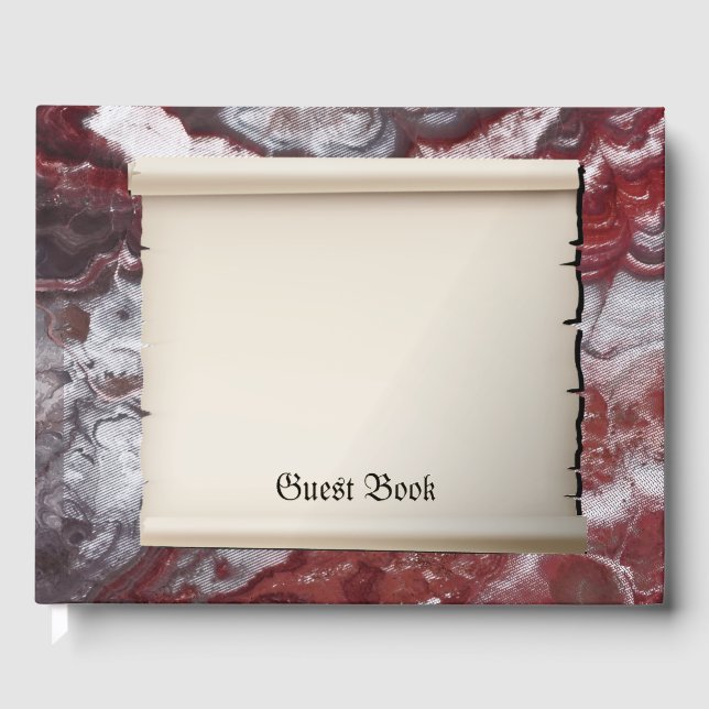 Scroll Foil Guest Book (Front)