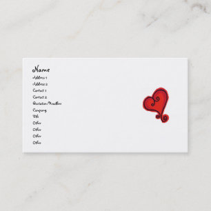 SCROLL HEART business card