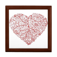 Scroll Heart Large Gift Box